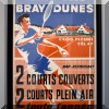 A11. Framed tennis club poster. 